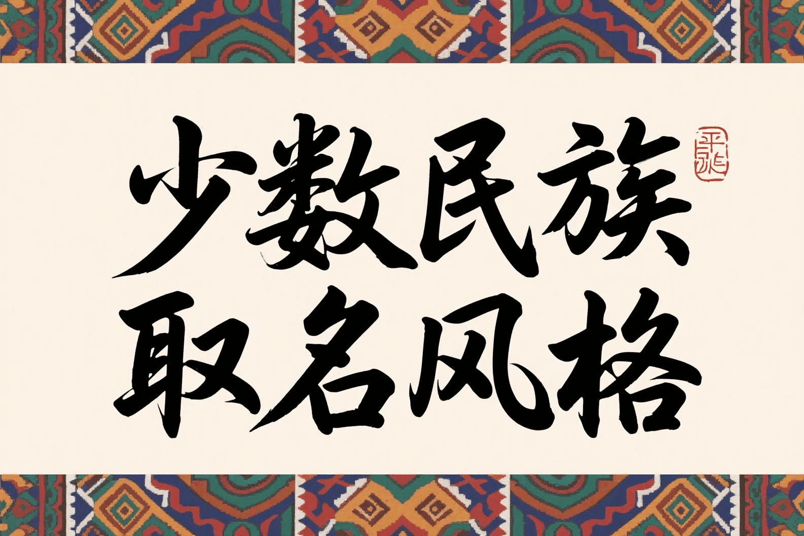 少数民族取名风格